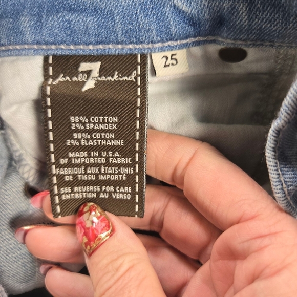 EUC 7 for all Man kind Sz 25 Aztec Pattern - Picture 6 of 9